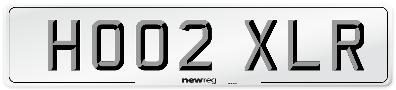 HO02 XLR Number Plate from New Reg